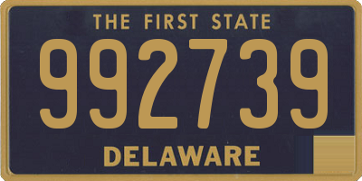 DE license plate 992739
