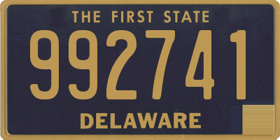 DE license plate 992741