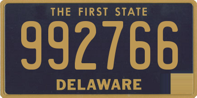 DE license plate 992766