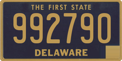 DE license plate 992790