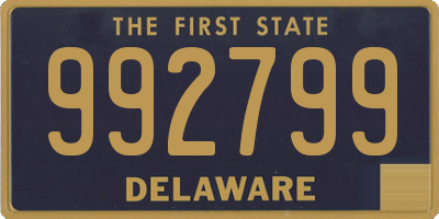 DE license plate 992799