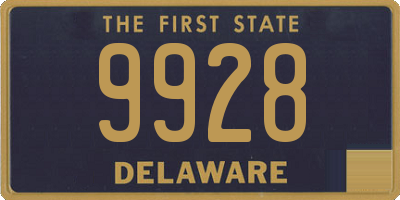 DE license plate 9928