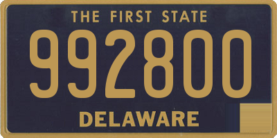 DE license plate 992800