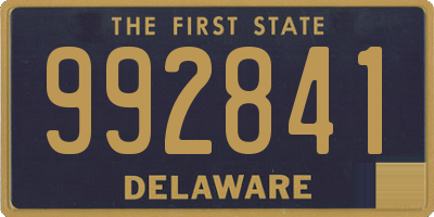 DE license plate 992841