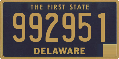 DE license plate 992951