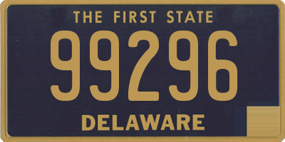 DE license plate 99296