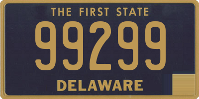 DE license plate 99299