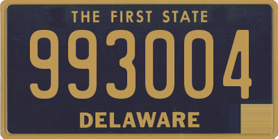 DE license plate 993004