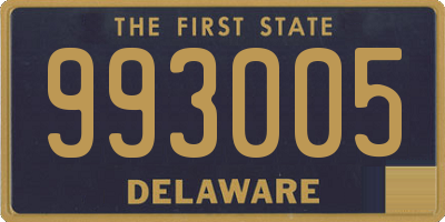 DE license plate 993005