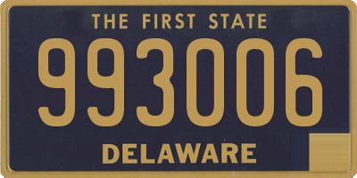 DE license plate 993006