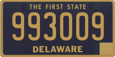 DE license plate 993009