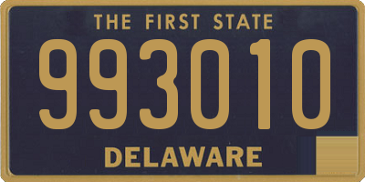 DE license plate 993010