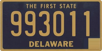 DE license plate 993011