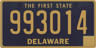 DE license plate 993014