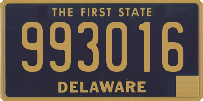 DE license plate 993016