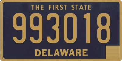 DE license plate 993018