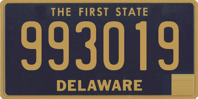 DE license plate 993019