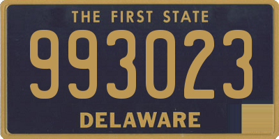 DE license plate 993023