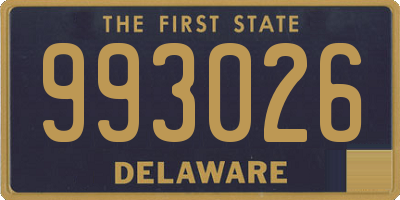 DE license plate 993026