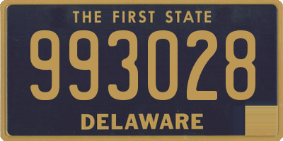 DE license plate 993028