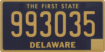 DE license plate 993035