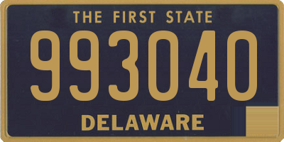 DE license plate 993040