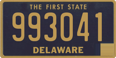 DE license plate 993041