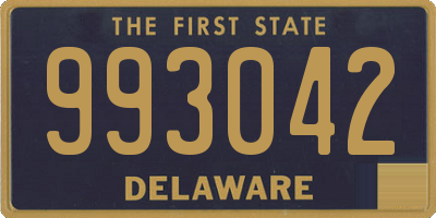 DE license plate 993042