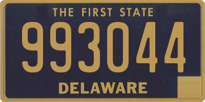 DE license plate 993044