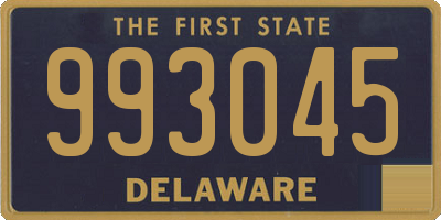 DE license plate 993045