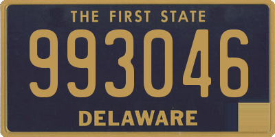 DE license plate 993046