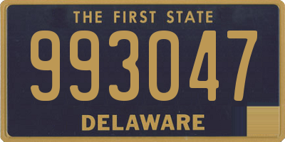 DE license plate 993047