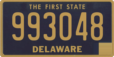 DE license plate 993048