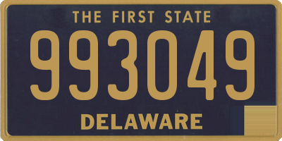 DE license plate 993049