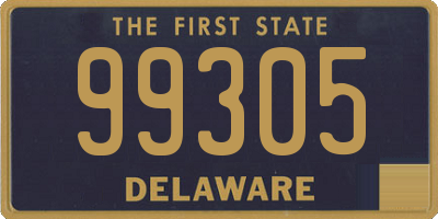 DE license plate 99305