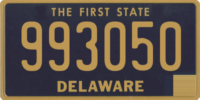 DE license plate 993050