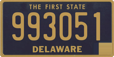 DE license plate 993051