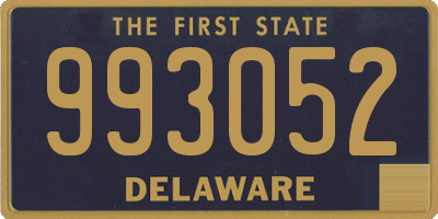 DE license plate 993052