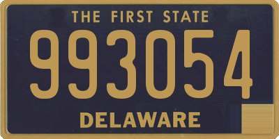 DE license plate 993054