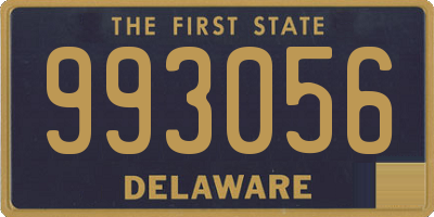 DE license plate 993056