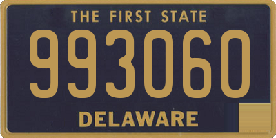 DE license plate 993060