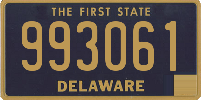 DE license plate 993061