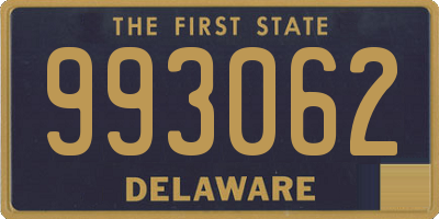 DE license plate 993062