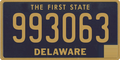 DE license plate 993063