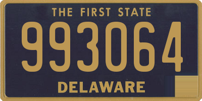 DE license plate 993064