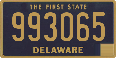 DE license plate 993065