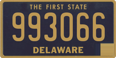 DE license plate 993066