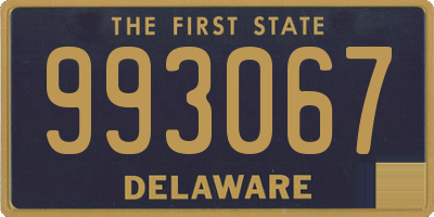 DE license plate 993067