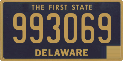 DE license plate 993069