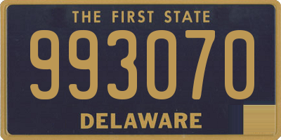 DE license plate 993070